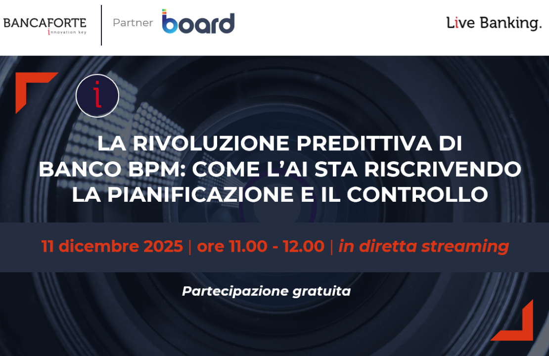 LA RIVOLUZIONE PREDITTIVA DI BANCO BPM: COME L'AI STA RISCRIVENDO LA PIANIFICAZIONE E IL CONTROLLO